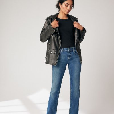 Stuf3864| Dark Blue Low Bootcut Jeans