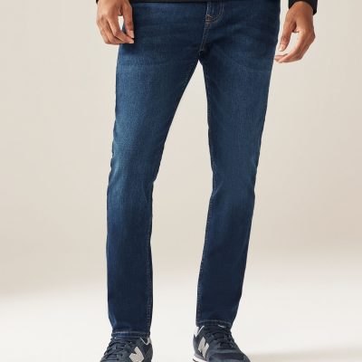 Stuf3853| Blue Mid Single Skinny Fit Classic Stretch Jeans