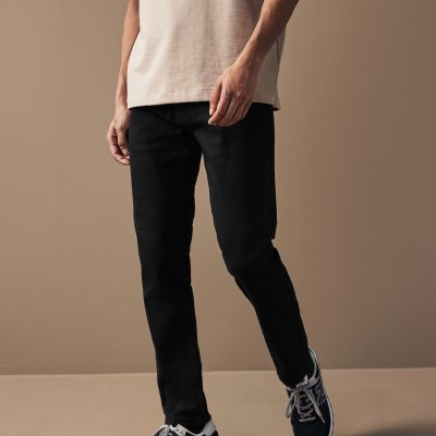 Stuf3843| Black Skinny Fit Motionflex Jeans