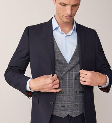 Stuf3885| Bright Blue Skinny Two Button Suit Jacket