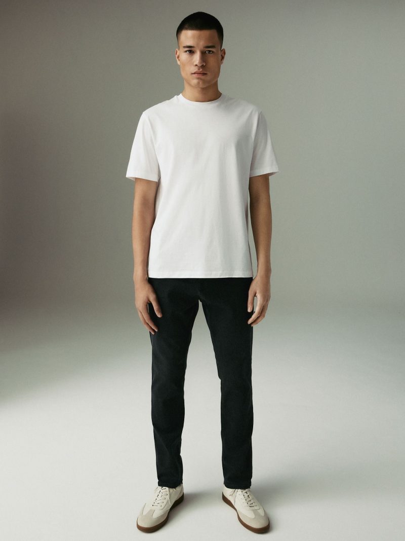 Stuf3847| Black Slim Fit Lightweight Motion Flex Denim Jeans - Image 2
