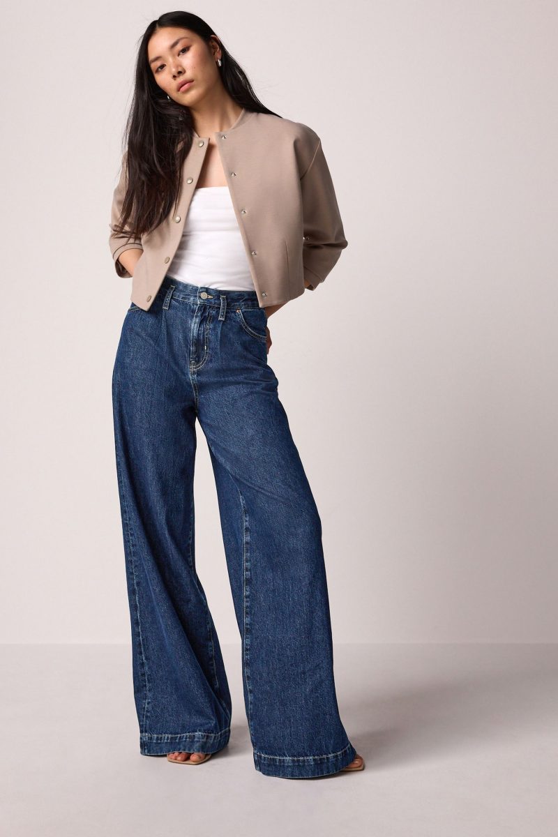 Stuf3863| Wide Leg 100% Cotton Jeans - Image 2