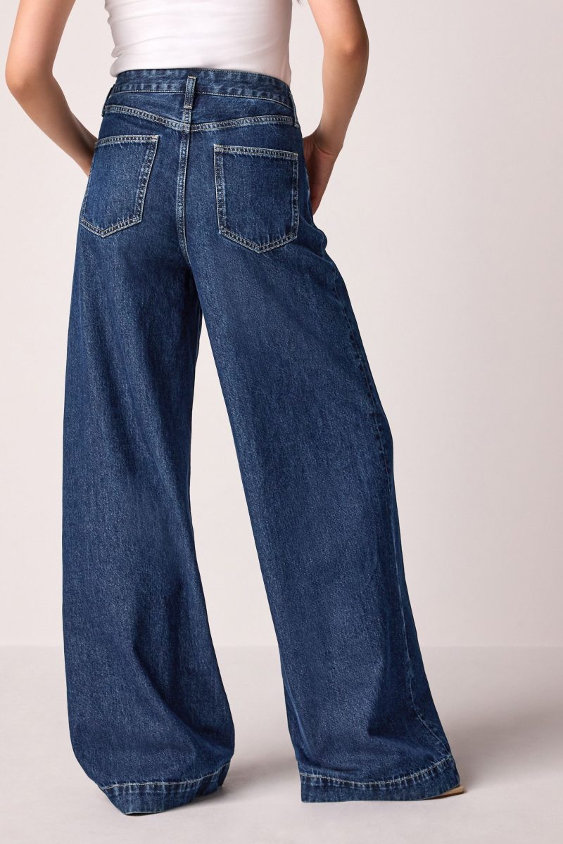Stuf3863| Wide Leg 100% Cotton Jeans - Image 4