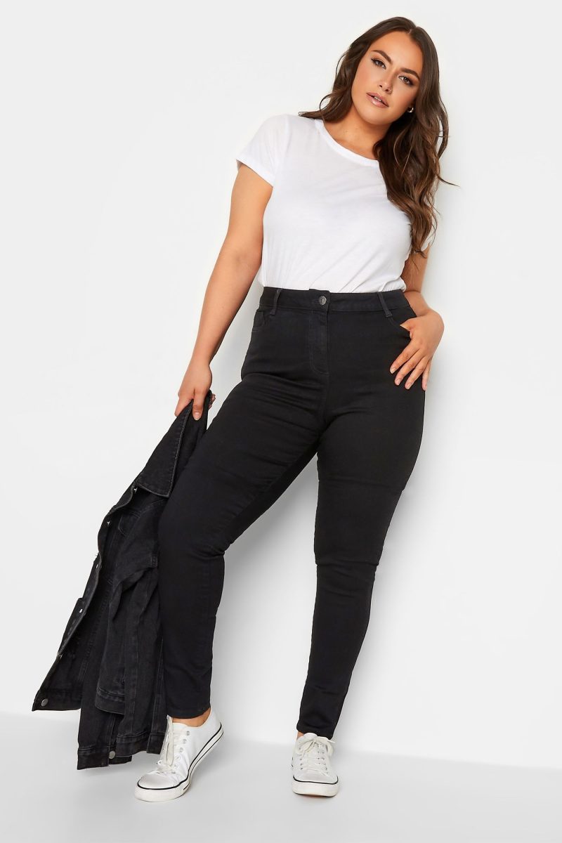 Stuf3859| Black Curve Skinny Stretch AVA Jeans - Image 3