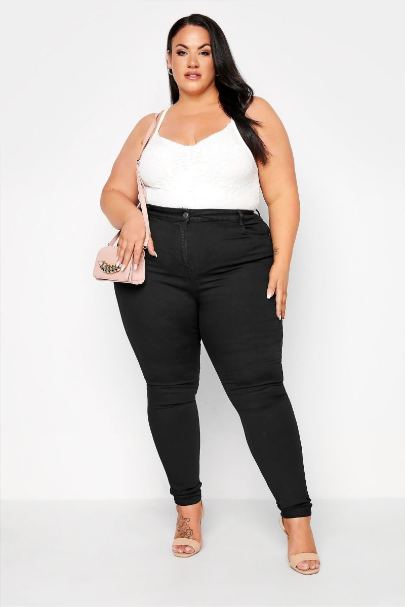 Stuf3859| Black Curve Skinny Stretch AVA Jeans - Image 4