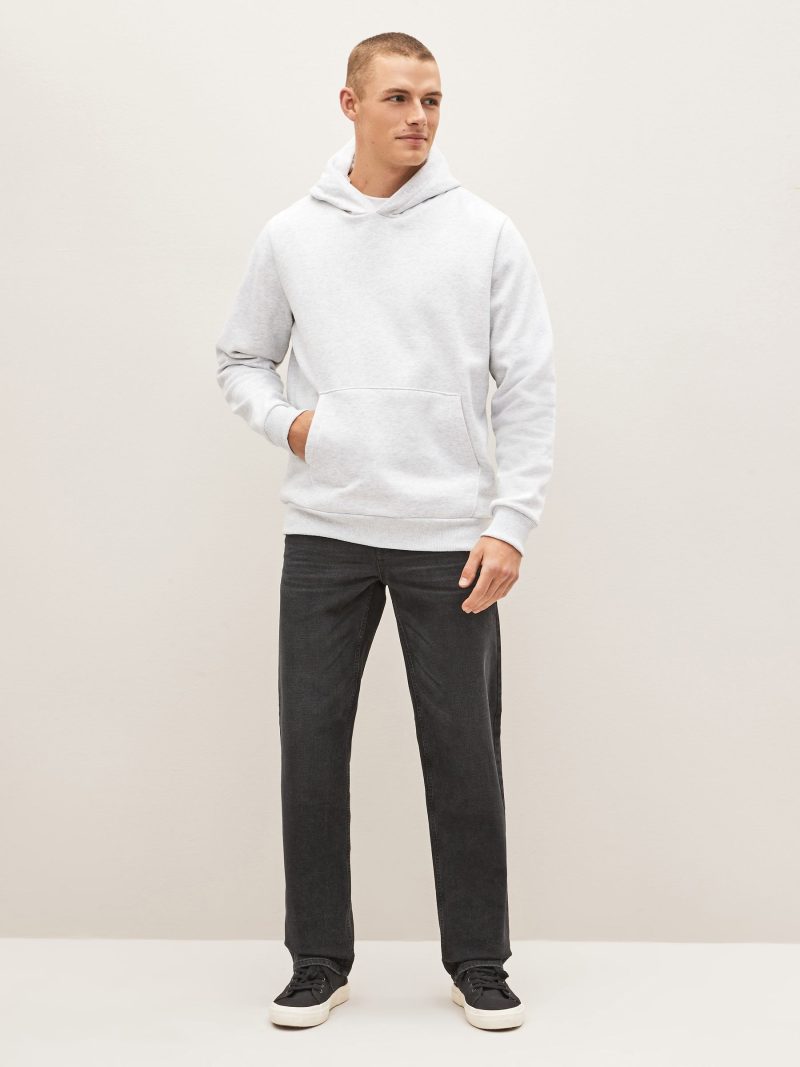 Stuf3844| Black Straight Fit Straight Fit Essential Stretch Jeans - Image 2