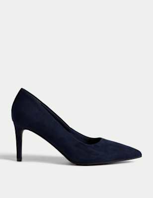Stuf3878| Slip On Stiletto Heel Pointed Court Shoes